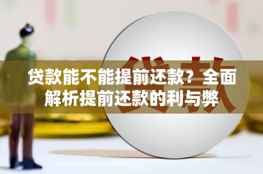 林周贷款能不能提前还款？全面解析提前还款的利与弊