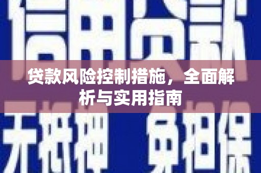 林周贷款风险控制措施，全面解析与实用指南