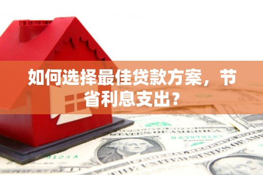 林周如何选择最佳贷款方案，节省利息支出？