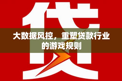 林周大数据风控，重塑贷款行业的游戏规则