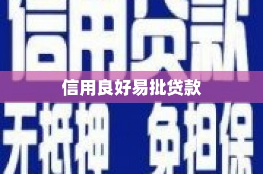林周信用良好易批贷款