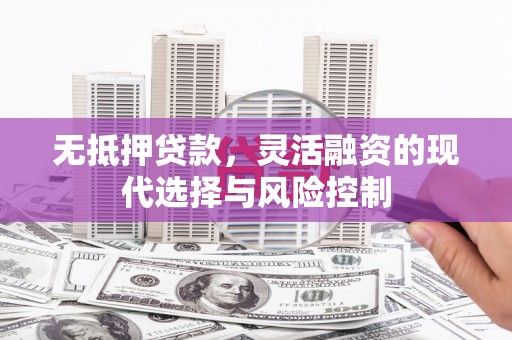 林周无抵押贷款，灵活融资的现代选择与风险控制