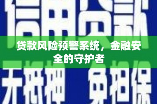 林周贷款风险预警系统，金融安全的守护者