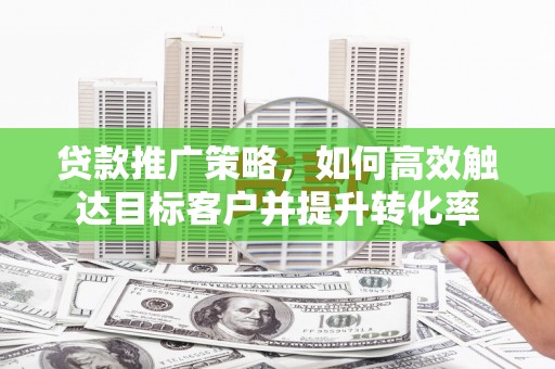 林周贷款推广策略，如何高效触达目标客户并提升转化率