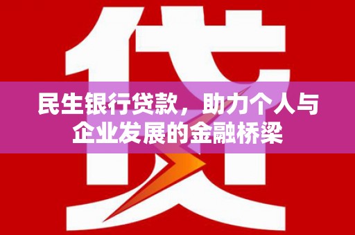 林周民生银行贷款，助力个人与企业发展的金融桥梁