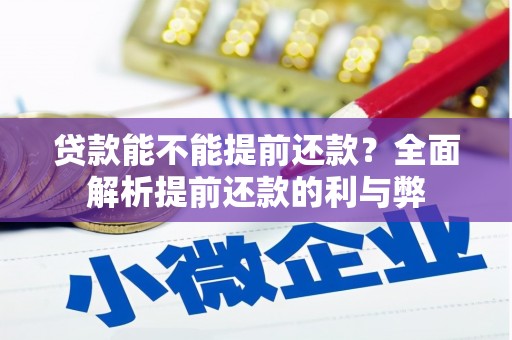 林周贷款能不能提前还款？全面解析提前还款的利与弊
