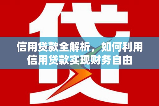 林周信用贷款全解析，如何利用信用贷款实现财务自由