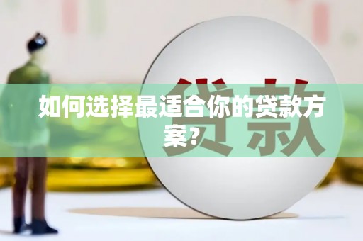 林周如何选择最适合你的贷款方案？